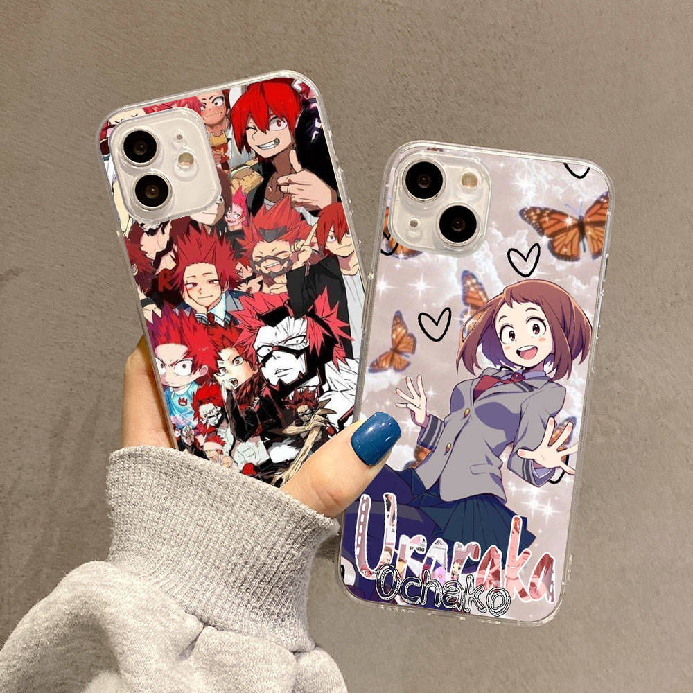 Pouzdro pro Samsung A04 A14 A23 A34 A54 M23 M33 M52 M53 Realme 10 9 C30S C35 C55 VIVO Y02S Y21 Y51 X80 Pro Transparent Cover WI69 My Hero Academia
