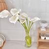 Konstgjord Calla Lilja Blomma Vit Real Touch Falsk Blomma för Bröllop Brud Dusch Fest Hem Inomhusdekoration
