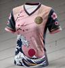 New summer 3D printed Japanese football training men's and women's sports short-sleeved casual V-neck children's T-shirt top