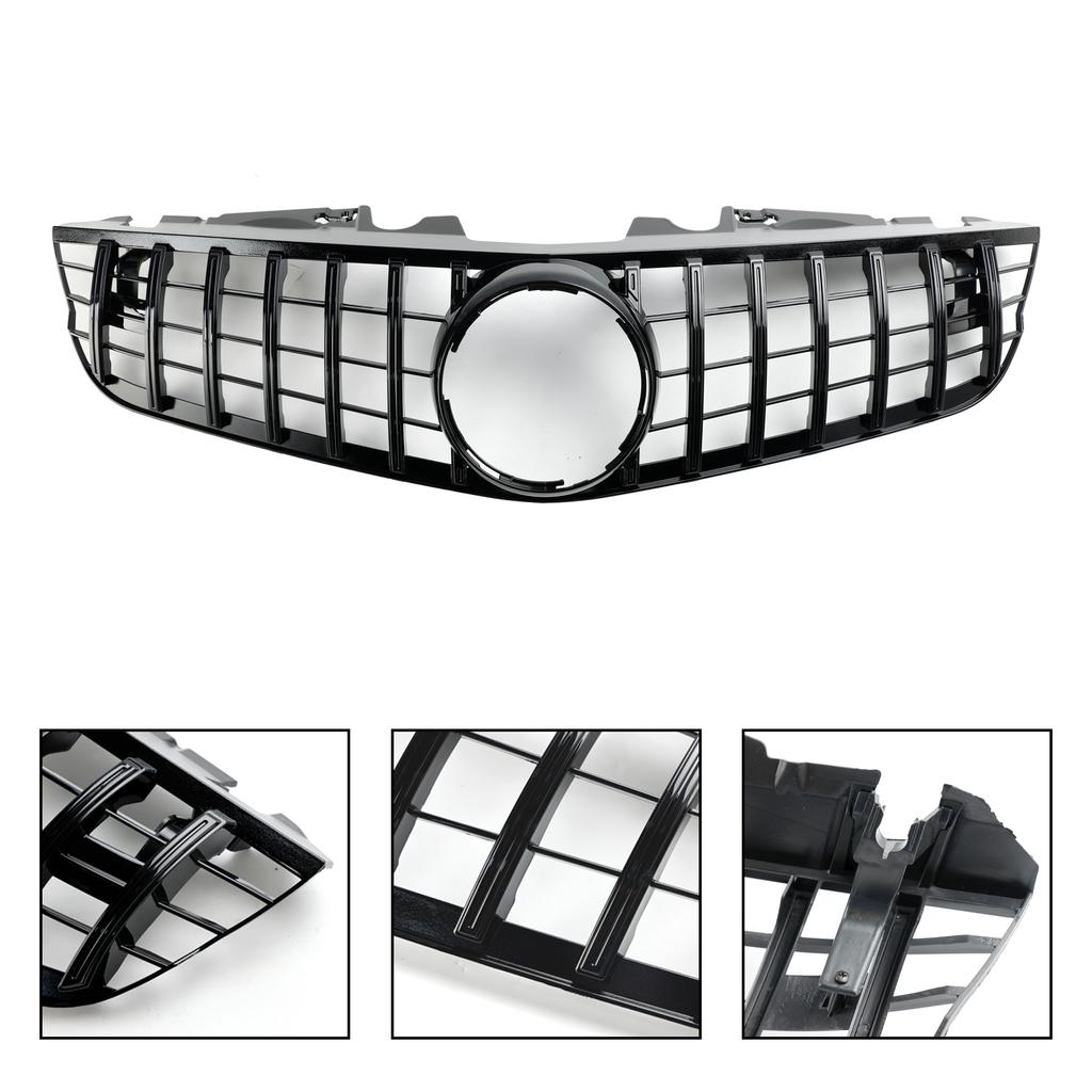 Front Bumper Upper Grill Fit Mercedes SL-Class R230 SL550 SL600 2009-2012