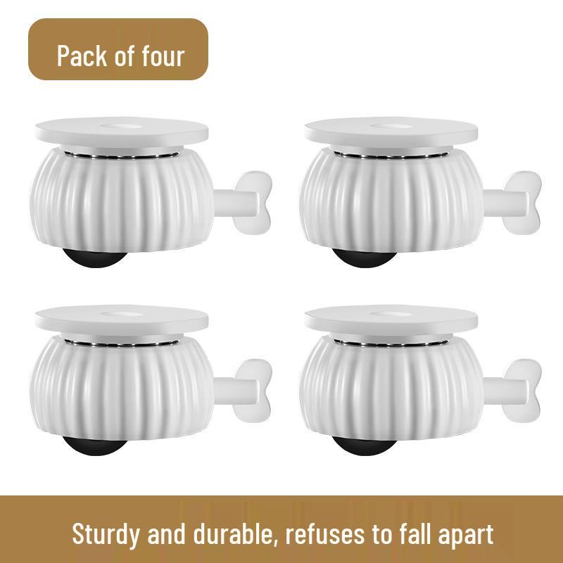 Adhesive 360° Swivel Furniture Wheel - Silent Roller for Bedside Tables