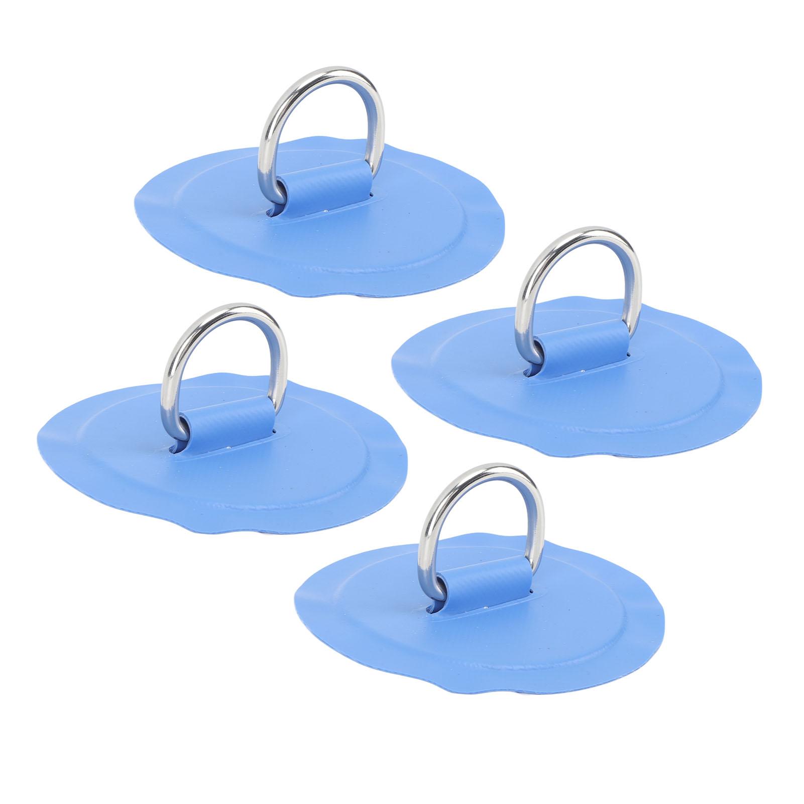 4 шт. D-образное кольцо, накладка из ПВХ, круглая форма, прочная нержавеющая сталь, D-образное кольцо для гребной доски для лодки, плота, красного цвета