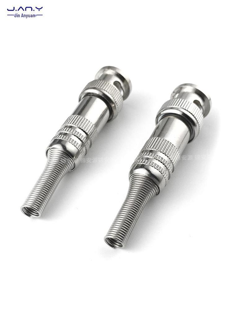 BNC Male Solderless Connector for 75-2 AV Signal Cable, SDI, Security Camera Q9 Metal Head