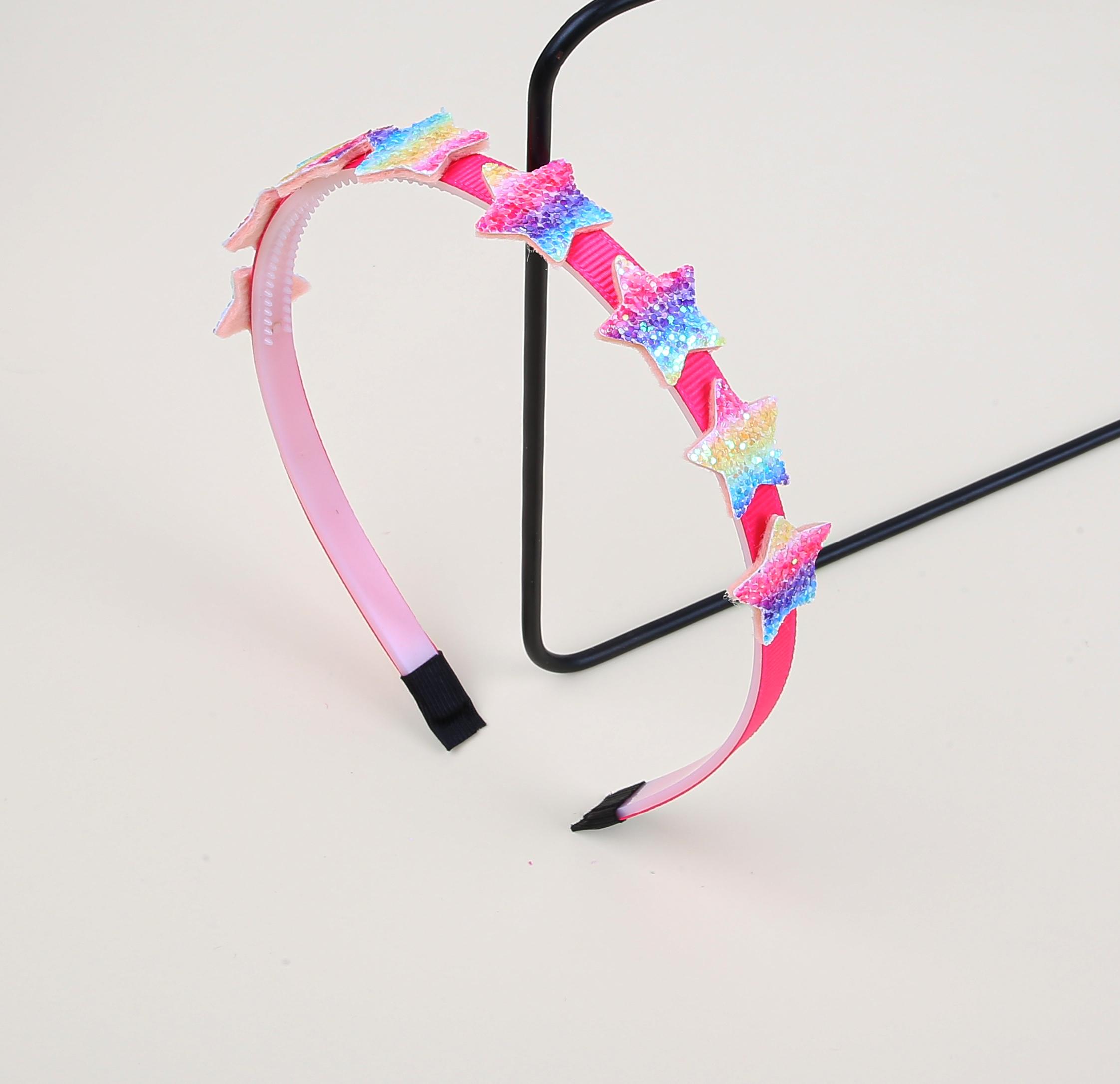 

Девочки Радужные Звезды Ободки Девочки Блестящий Сердечко Ободок Цветочные Повязки для Волос с Зубцами Детские Детские Вечерние Аксессуары для Волос