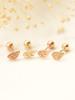 Minimalpiercing 14K Mini Leaf Piercing Earrings