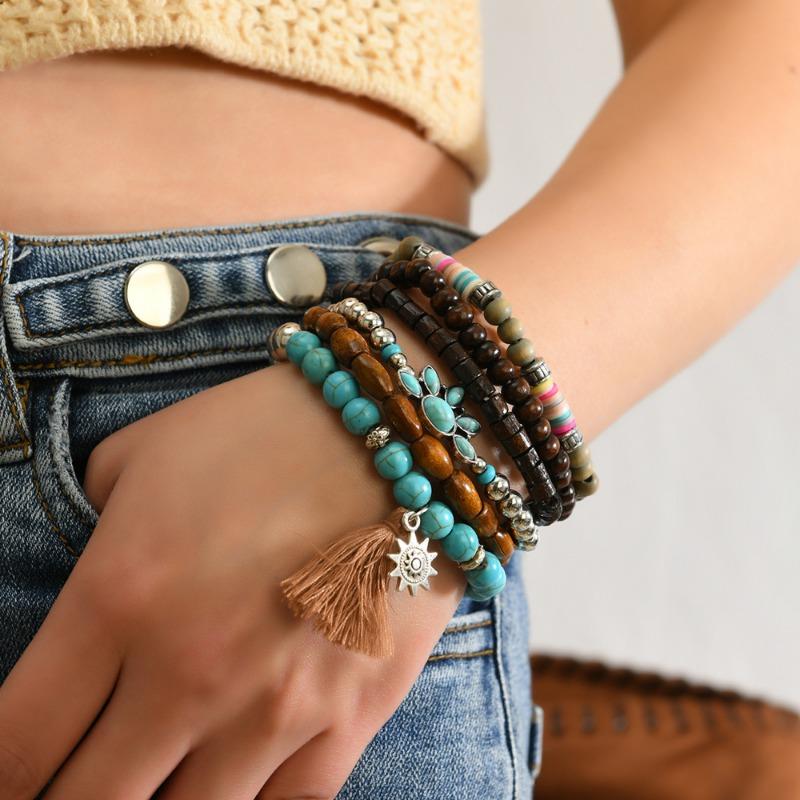 Beaded Elastic Line Men's and Women's Bracelet Bracelet Bracelet