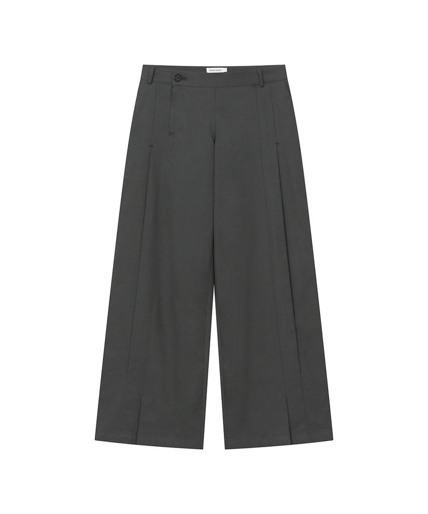 MISEKI SEOUL Side Fly Wide Pants Charcoal