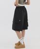 PIANER 3D Pocket Nylon Bermuda Shorts (Black)
