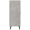 vidaXL Sideboard Concrete Grey 70x34x90 Cm Wood-based Panel