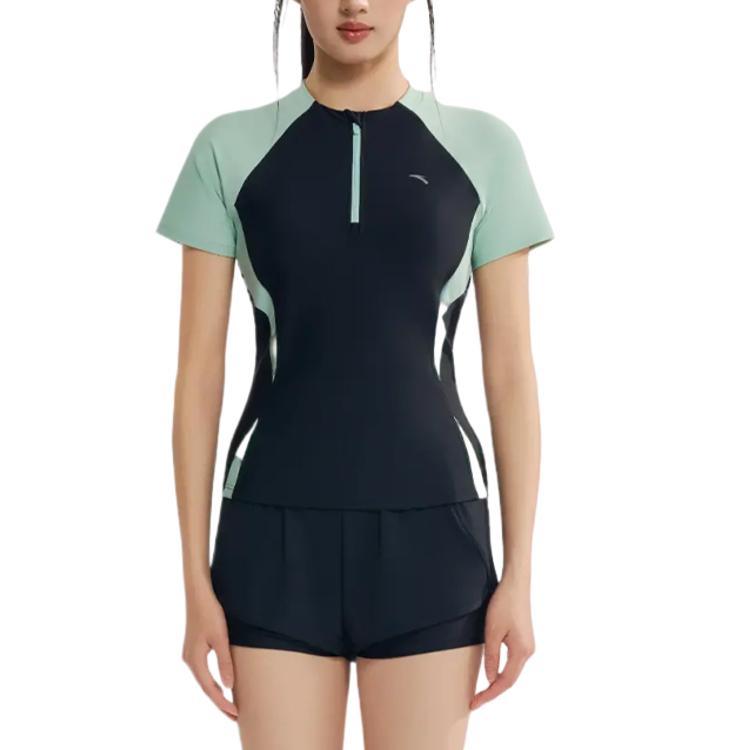 Anta Fw/Aw26 Sports Equipment Round Neck Solid Color Moderate Split Swimwear Women swimwear 1826332496-2 M