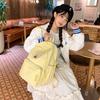 Strip Backpack Corduroy Schoolbag New Women's Bag Korean Version Simple Casual Girl Small Backpack Women's Bag