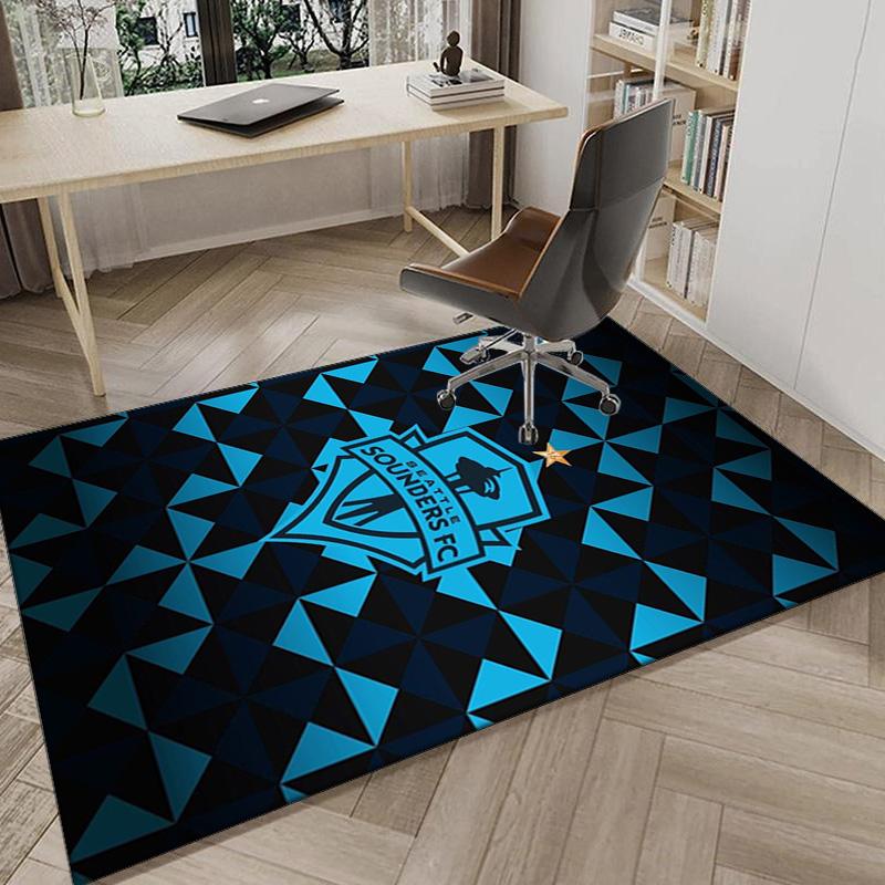 Fc Crest Design Printed Area Rug for Office, Chair Rug, Decorative Carpet Floor Mat, Large Size Fan gifts Christmas gifts