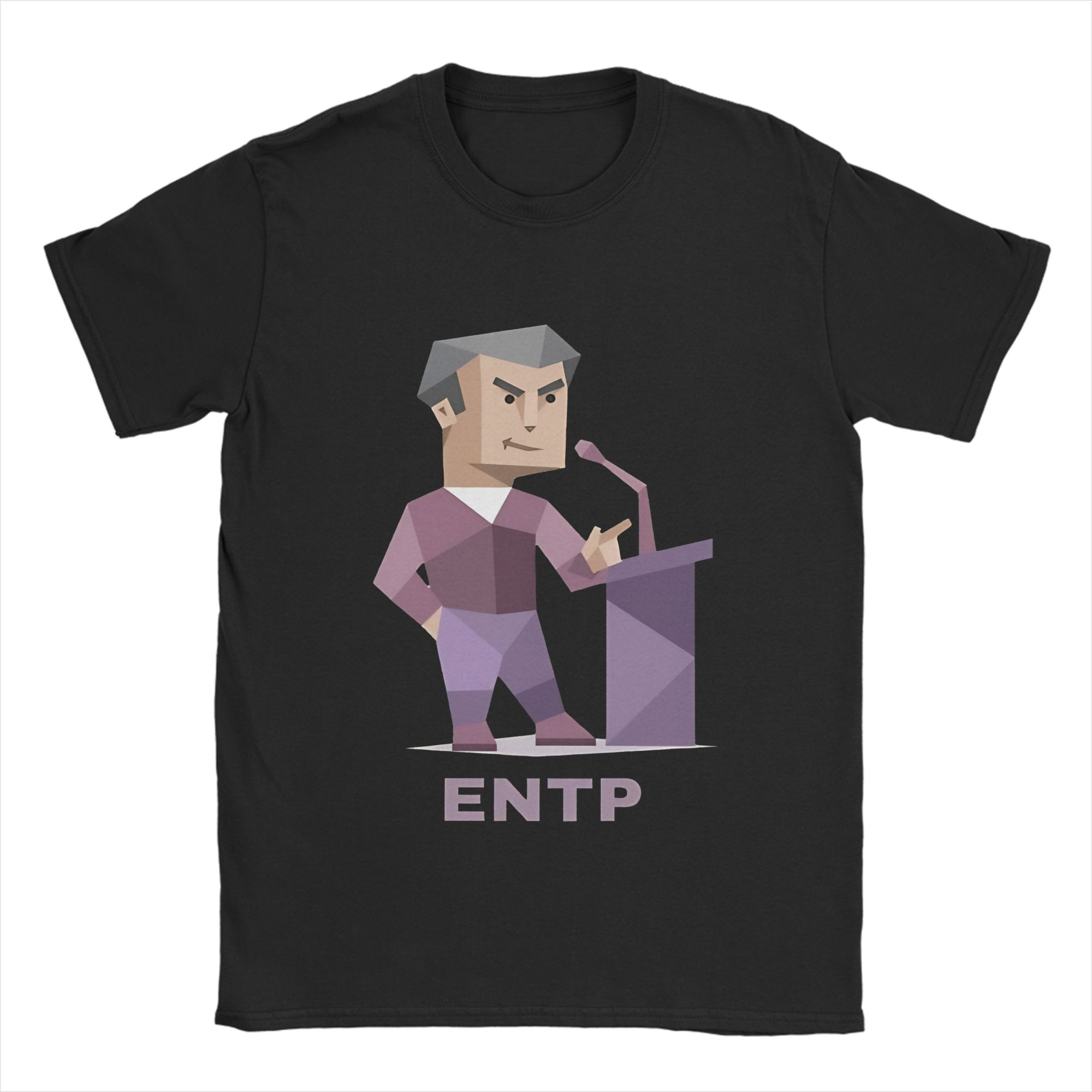 

Men s ENTP, MBTI T Shirts Cotton Tops Funny Short Sleeve Round Collar Tees Gift T-Shirts 5XL різнокольоровий
