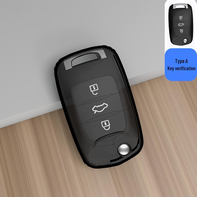 Transparent Full Wrap Key Case for Wuling Hongguang MiniEV/S3/New Hongguang Plus Journey