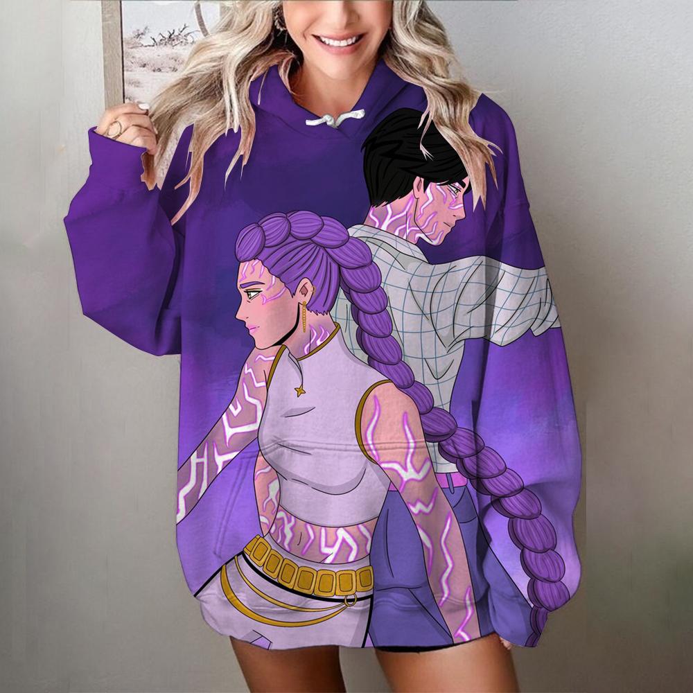 

Осенние 3D толстовки с рисунком охотников на демонов, модные, повседневные, спортивные, с длинным рукавом, женские толстовки с капюшоном 6XL