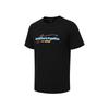 Li Ning Badminton Series Fashion Versatile Breathable Quick-Dry Cool Round Neck Sports Casual T-Shirt Unisex Tops Black AHSW111-1