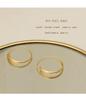 Women's Trendy Matte Hoop Earrings: Designer Retro Hong Kong Style with European, American, and Korean Minimalist Fashion.