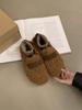 Evening wind fluffy shoes women's outer wear 2025 autumn and winter new Mary Jane plush single shoes soft sole plush warm cotton shoes