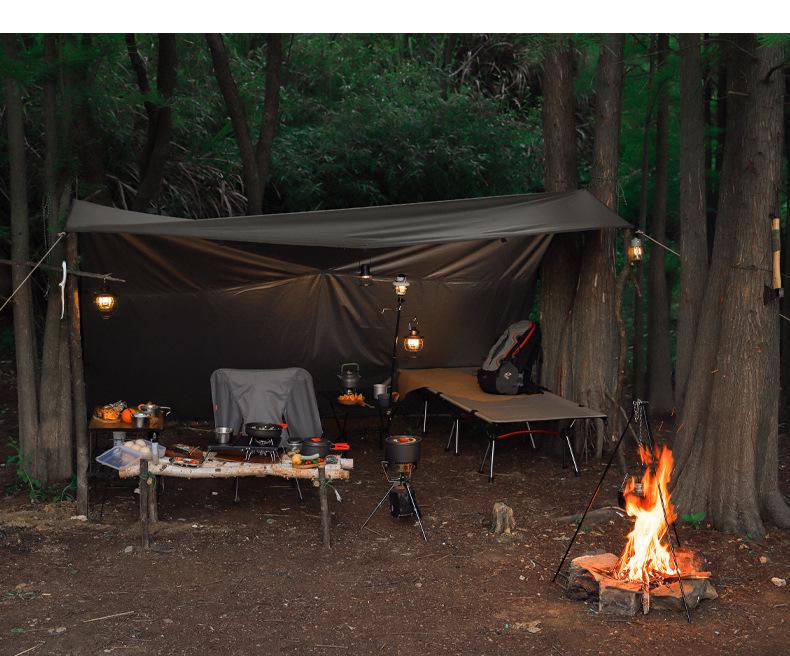 Aluminum Alloy Camping Tripod for Bonfire & Picnic Cooking