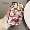 Yuuki Asuna Phone Case for iPhone 11 12 13 14 Pro Max Mini X XR XS SE 2020 5 6S 7 8 Plus Samsung Galaxy S21 S22 Cover Shell