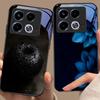 Schwarzer Apfelstein für Infinix Note 40 4G 30i 12 G96 Smart 8 Hot 9 Play 10 11S 12 20i 50 Pro Plus 5G Handyhülle aus gehärtetem Glas