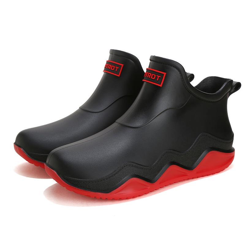 Waterproof Low-Cut Korean-Style Rain Boots - Non-Slip for Men, Women, Students & Adults
