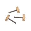 Ogdni Guitar Compensated Bridge Saddle Set of 3 Bridge Saddles for Telecaster and Electric Guitar Replacement Parts - 10.8mm Barrel-Style Tele-Style