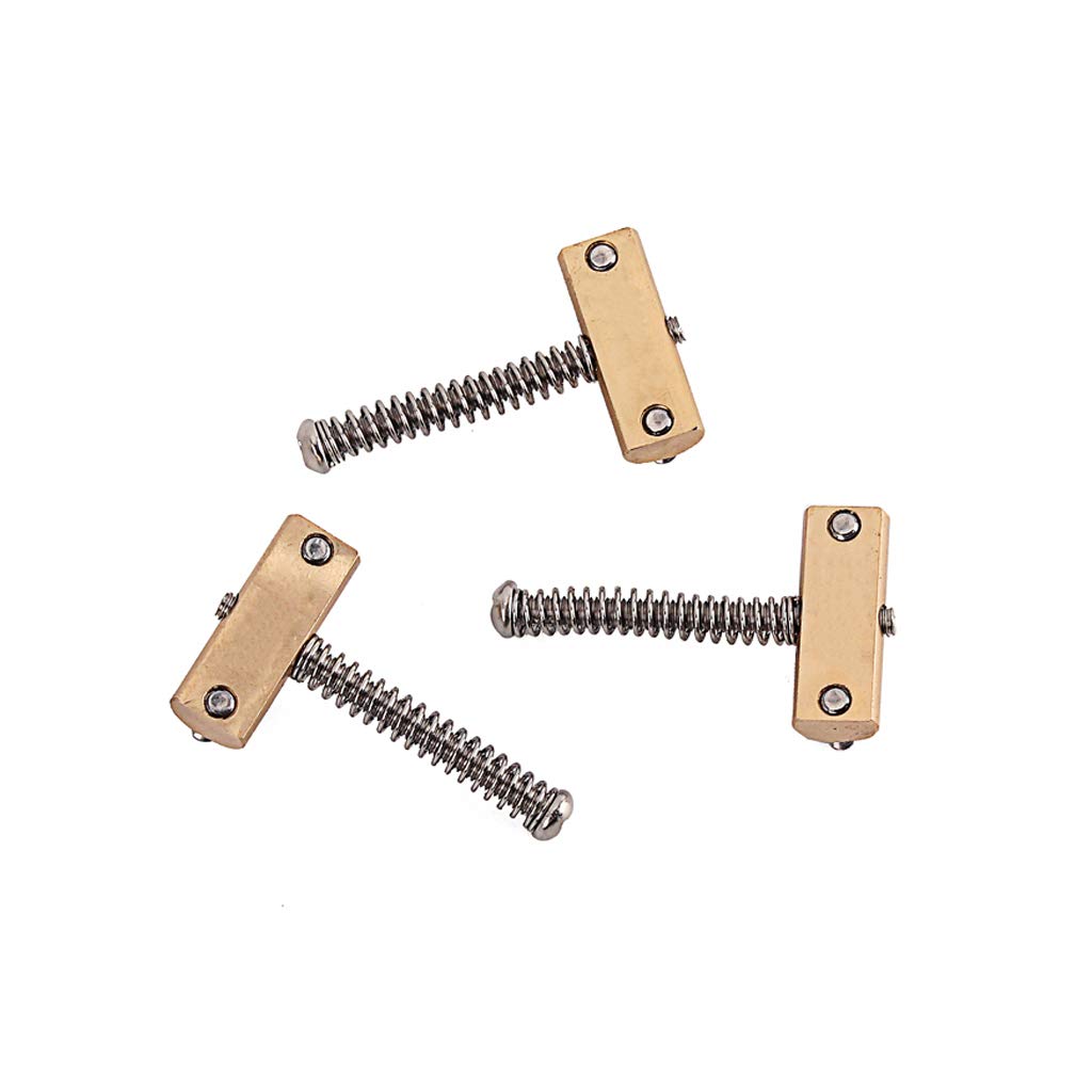 Ogdni Guitar Compensated Bridge Saddle Set of 3 Bridge Saddles for Telecaster and Electric Guitar Replacement Parts - 10.8mm Barrel-Style Tele-Style