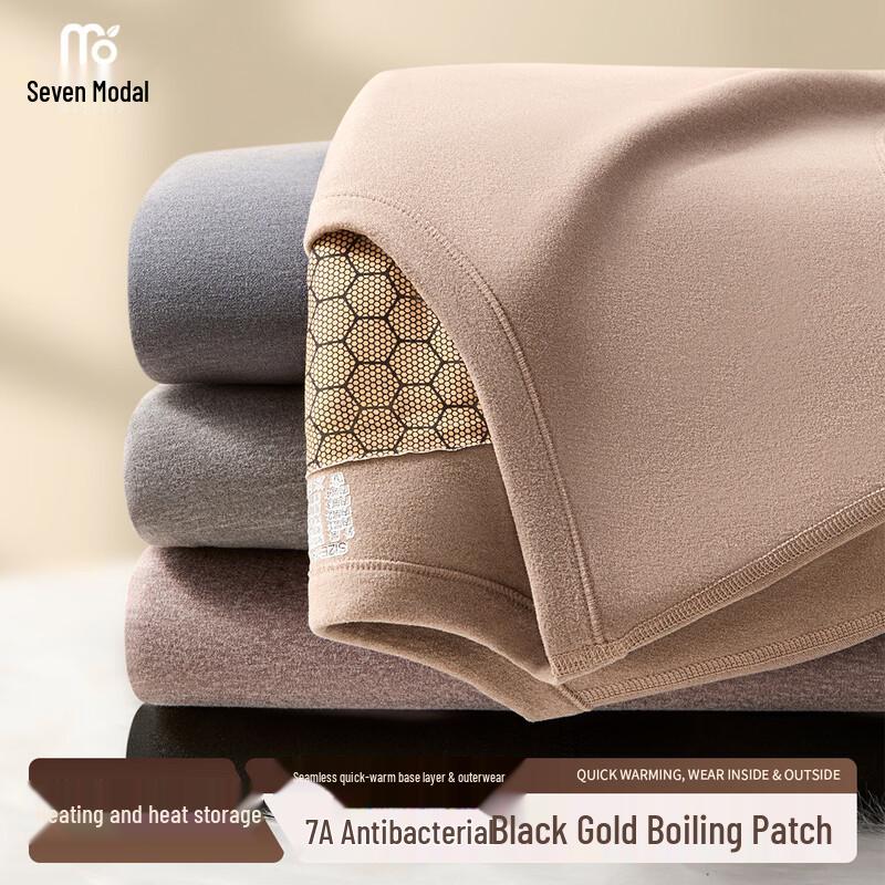 

Мужской термокомплект из 100% шерсти модала с черно-золотой нашивкой 3XL (approx. 176-209 lbs)