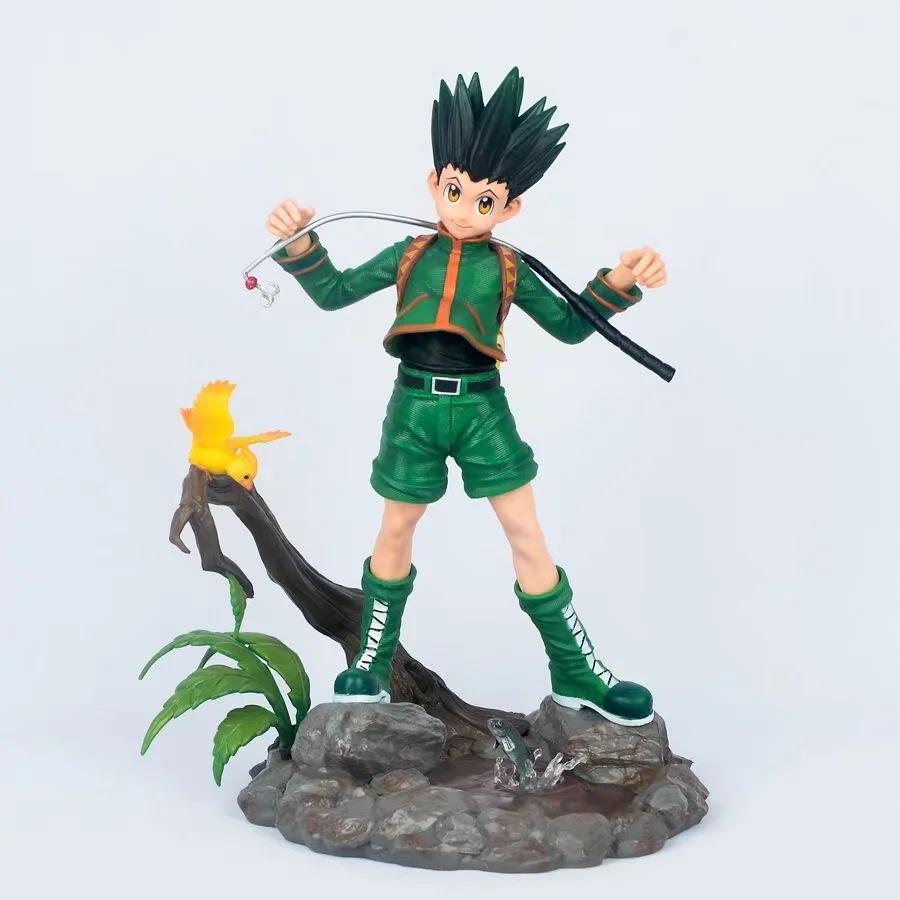 Hunter x Hunter Anime Figura GK Killua Zoldyck Statua Scena Lalka Kreskówkowa z PVC Model Kolekcja Dekoracja Zabawki Prezent