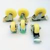 Medium White Nylon Universal Swivel Trolley Caster Wheel