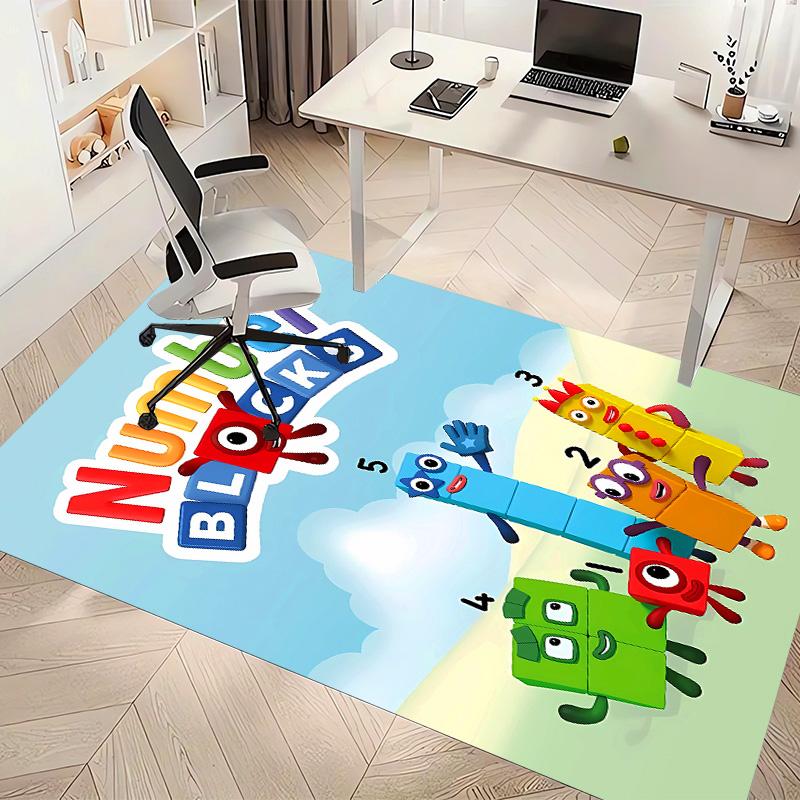 Tappeto Assorbente Lavabile Stampato Numberblocks, Tappetini Antiscivolo per Bagno, Tappeti da Cucina, Tappetino Yoga, Ingresso Soggiorno, Tappeti da Campeggio Picnic