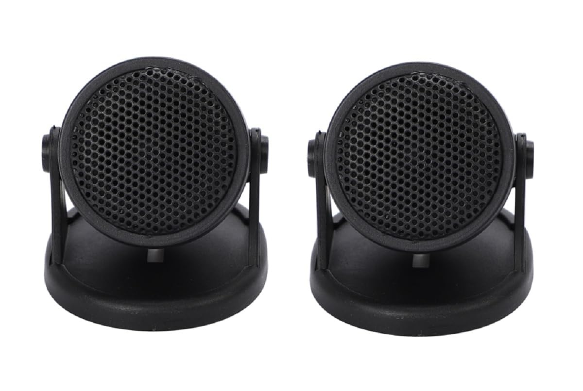 

New self Car Tweeter Speakers, Easy Installation, Compatible with Car Stereos, Compact, Lightweight, Universal Design, Set of 2, 20W, 12V