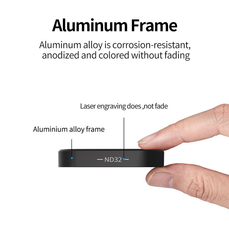 ND8 ND16 ND32 CPL Lens Filter Set Aluminium Alloy Frame for GoPro 12 GoPro Hero 11 10 9 Black Action Camera ND CPL Lens