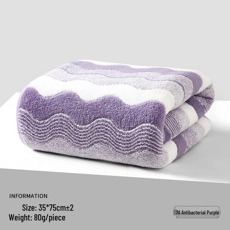 Coral Fleece Antibacterial Bath Towel - Highly Absorbent for Adults, Men, Women - Ideal for Face Washing, Hand Use, and Hair Drying