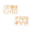 Large Size and Small Size Clay Polymer Plastic Earring Mold Clay Cutting Diy Basic Geometry Soft Pottery Earring Mold