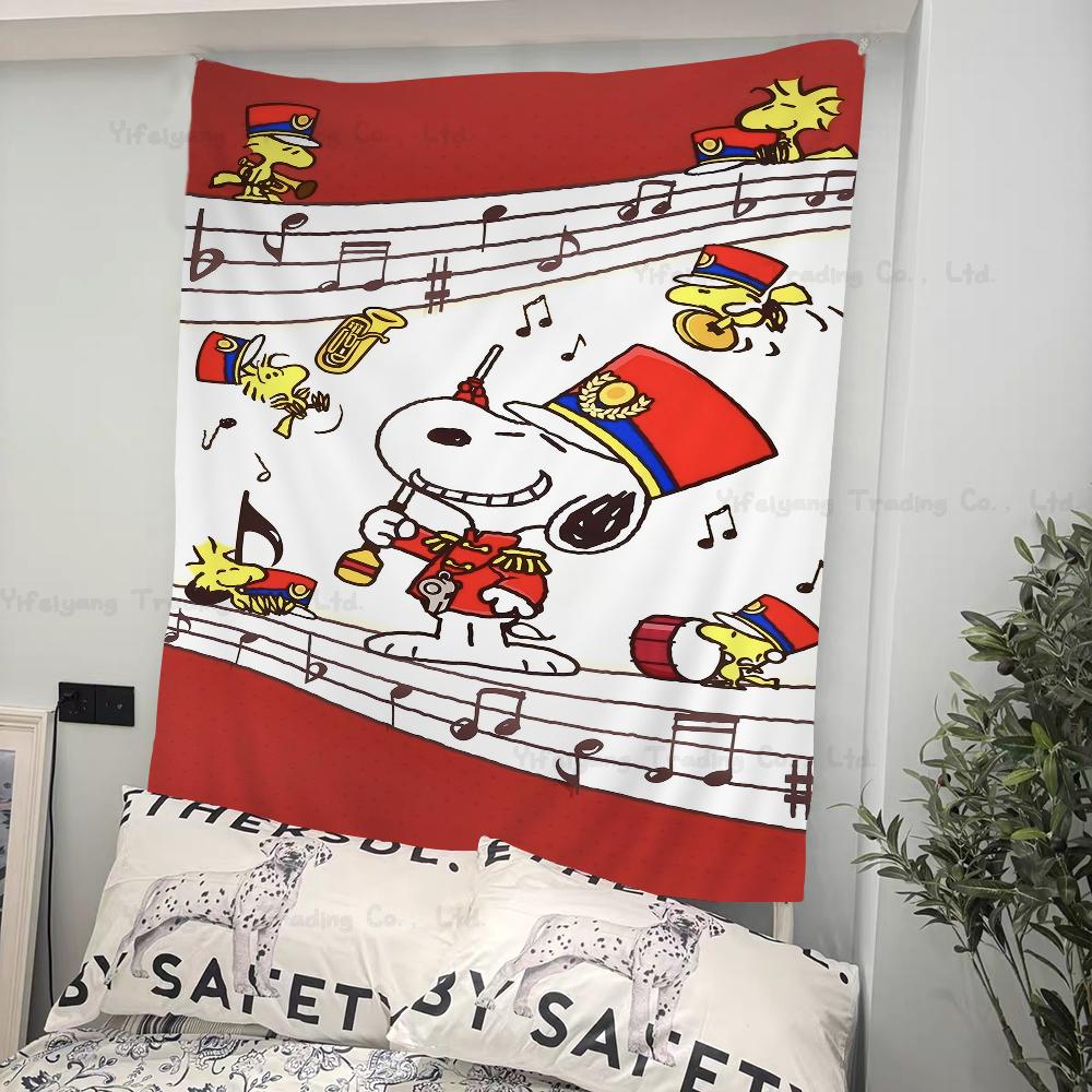 1pc Snoopy Colorful Tapestry Wall Hanging Bohemian Wall Tapestries Mandala Wall Art Decor