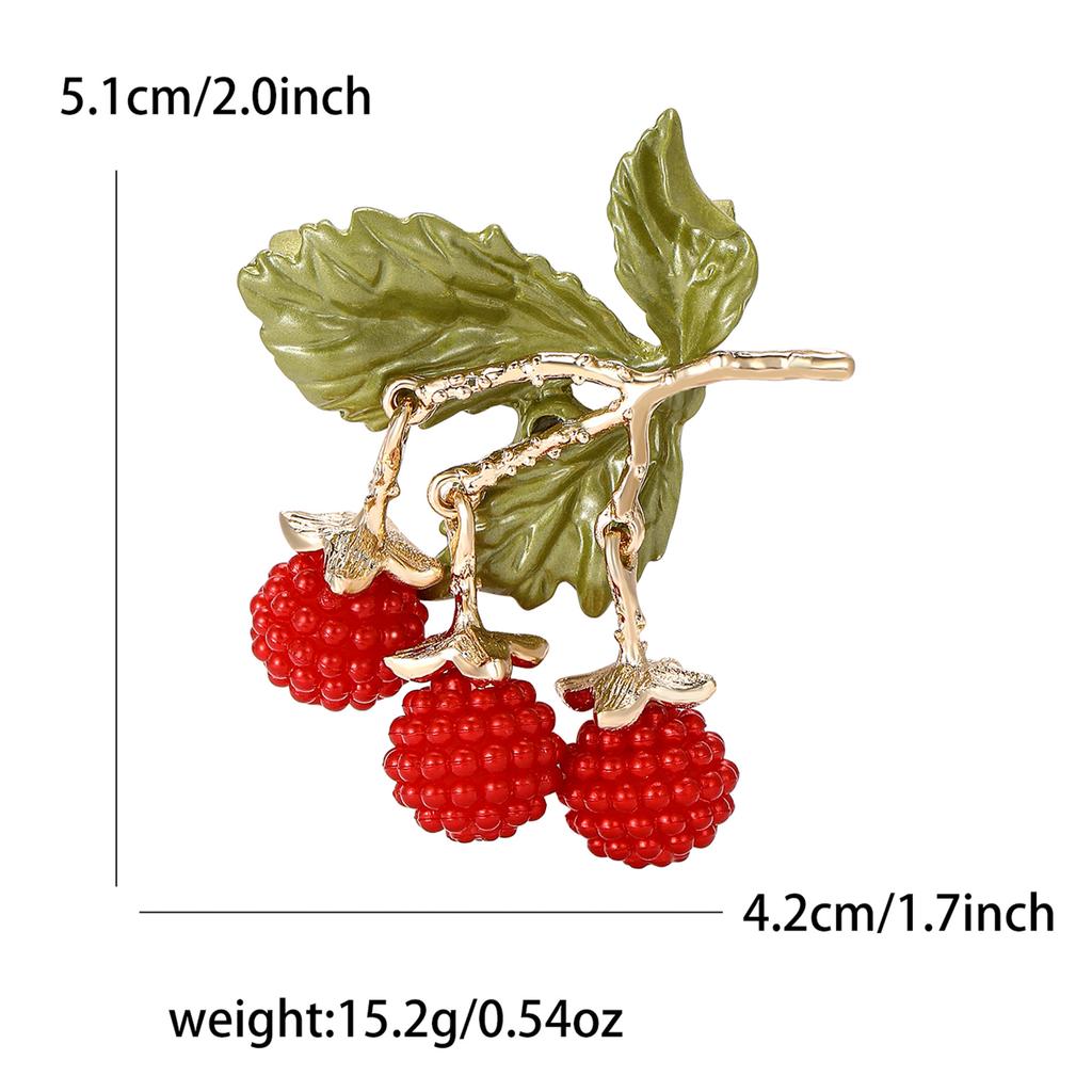 Creative Versatile Alloy Enamel Blackberry Brooch Fresh Fashion Women'S Suit Cardigan Corsage Ornament Pin
