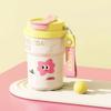 Straw Included Straw Water Cup Cartoon Pattern High Value Water Cup Portable Coffee Cup  Travel