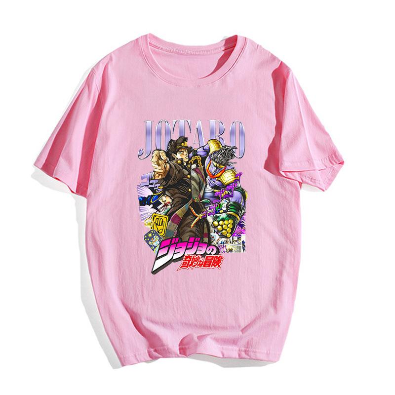 Yoshikage Kira Jojos Bizarre Adventure Anime Trend T-Shirt Baumwolle Grafik-T-Shirt Unisex Unisex Sommer Streetwear
