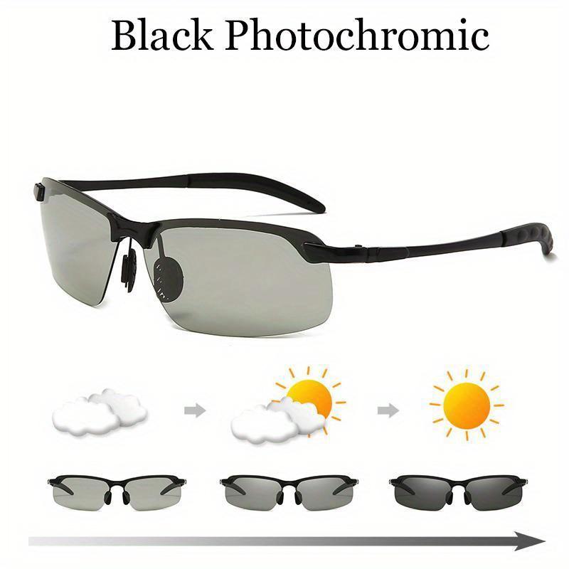 Fashion Photochromic Sunglasses Driving Discoloured Lens Glasses Male Spring Leg Sun Glasses Vision Non Polarized Glasses