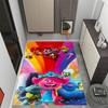Trolls World Tour Carpet Perfect for Game Room Hallway Playrooms Kitchen Antislip Carpet Decorate Offices Perfect Gift for Valentine's Wedding Birthda