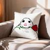 CartoonHCHamster Caveman   Pillow Case Pattern Printed Pillowcase For Living Room Sofa Cushion Cover