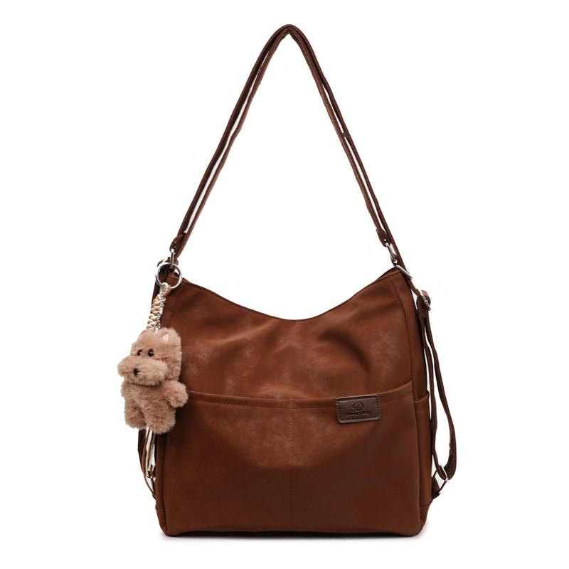 Рюкзак двойного назначения Женская легкая сумка-тоут Сумка через плечо для commuters коричневый 1760₽