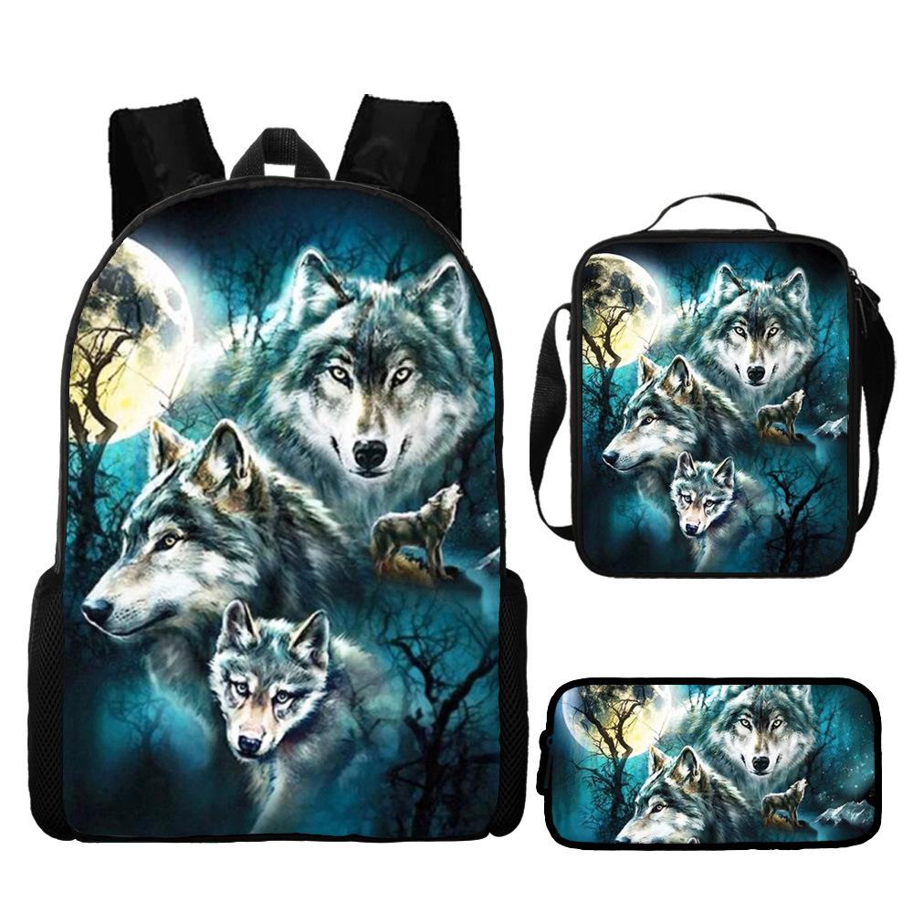 Backpack Unicorn Unicorn Animal Student School Bag, Digital Color Printing Animation Cartoon Backpack