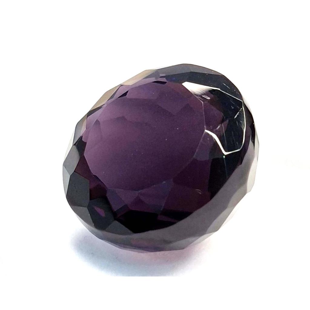 Deep Purple Amethyst Round Cut 32-34 Ct Beautiful Certified Loose Gemstone