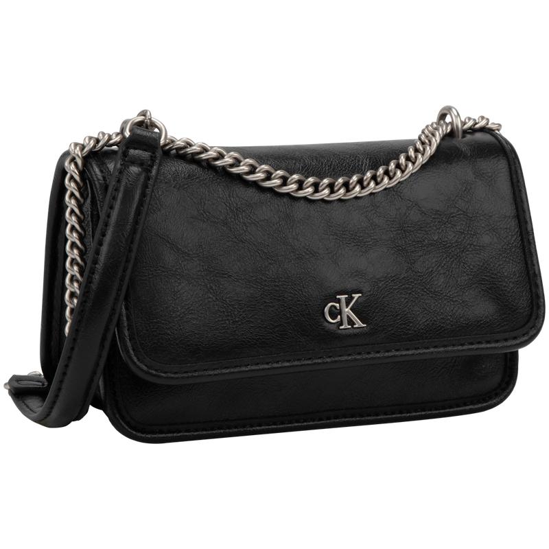 Calvin Klein Casual Minimalist Fashion Synthetic Material Shoulder Bag Medium Women Bags Space-Black 4K3085G-UB1