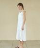 WIOE Roman Silky Sleeveless Dress_White