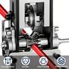 Unealtă manuală dezizolatoare de sârmă acționată de bormașină pentru cupru, diametru 0,06-1 inci - Design cu manivelă manuală cu fălci și șuruburi reglabile pentru reciclarea ușoară a fierului vechi