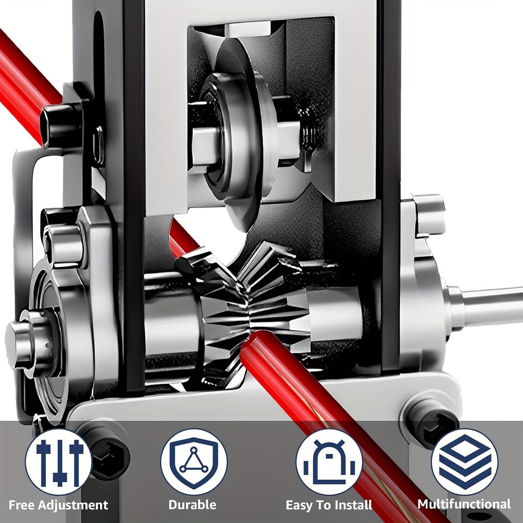 Unealtă manuală dezizolatoare de sârmă acționată de bormașină pentru cupru, diametru 0,06-1 inci - Design cu manivelă manuală cu fălci și șuruburi reglabile pentru reciclarea ușoară a fierului vechi